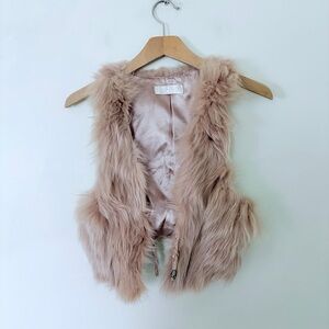 Vintage rabbit fur vest jacket READ